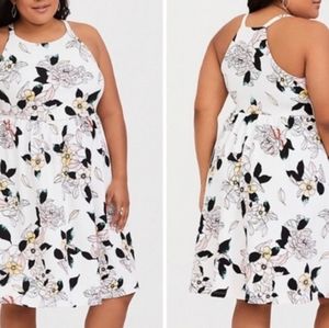 Torrid floral skater dress